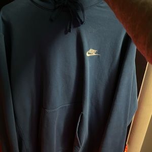 Nike blue hoodie size large